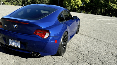 2008 BMW Z4 M Coupe in Interlagos Blue Metallic over Imola Red Nappa