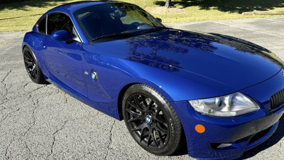 2008 BMW Z4 M Coupe in Interlagos Blue Metallic over Imola Red Nappa