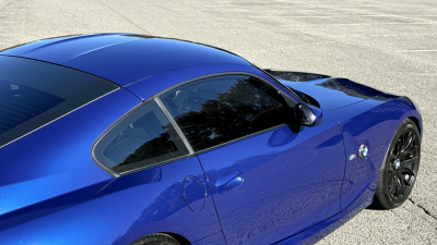 2008 BMW Z4 M Coupe in Interlagos Blue Metallic over Imola Red Nappa