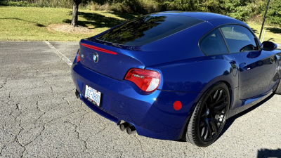 2008 BMW Z4 M Coupe in Interlagos Blue Metallic over Imola Red Nappa