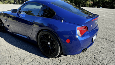 2008 BMW Z4 M Coupe in Interlagos Blue Metallic over Imola Red Nappa