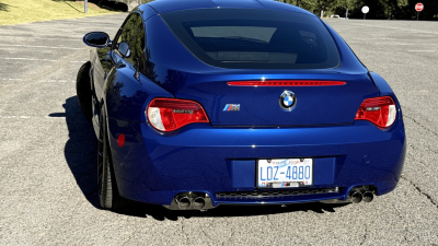 2008 BMW Z4 M Coupe in Interlagos Blue Metallic over Imola Red Nappa