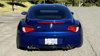 2008 BMW Z4 M Coupe in Interlagos Blue Metallic over Imola Red Nappa