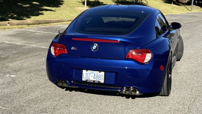 2008 BMW Z4 M Coupe in Interlagos Blue Metallic over Imola Red Nappa