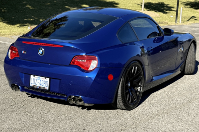 2008 BMW Z4 M Coupe in Interlagos Blue Metallic over Imola Red Nappa