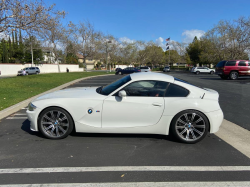 2008 BMW Z4 M Coupe in Alpine White III over Imola Red Nappa