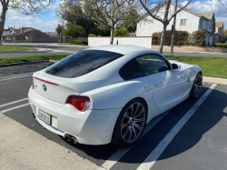 2008 BMW Z4 M Coupe in Alpine White III over Imola Red Nappa