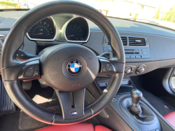 2008 BMW Z4 M Coupe in Alpine White III over Imola Red Nappa
