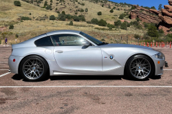 2008 BMW Z4 M Coupe in Titanium Silver Metallic over Imola Red Nappa