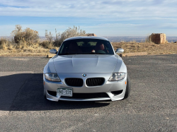 2008 BMW Z4 M Coupe in Titanium Silver Metallic over Imola Red Nappa