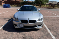 2008 BMW Z4 M Coupe in Titanium Silver Metallic over Imola Red Nappa