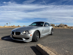 2008 BMW Z4 M Coupe in Titanium Silver Metallic over Imola Red Nappa