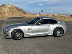 2008 BMW Z4 M Coupe in Titanium Silver Metallic over Imola Red Nappa