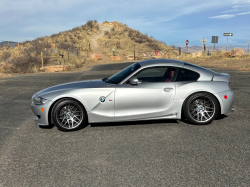 2008 BMW Z4 M Coupe in Titanium Silver Metallic over Imola Red Nappa