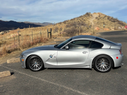 2008 BMW Z4 M Coupe in Titanium Silver Metallic over Imola Red Nappa