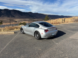 2008 BMW Z4 M Coupe in Titanium Silver Metallic over Imola Red Nappa