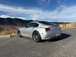 2008 BMW Z4 M Coupe in Titanium Silver Metallic over Imola Red Nappa