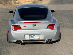 2008 BMW Z4 M Coupe in Titanium Silver Metallic over Imola Red Nappa