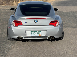 2008 BMW Z4 M Coupe in Titanium Silver Metallic over Imola Red Nappa