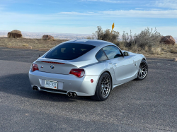 2008 BMW Z4 M Coupe in Titanium Silver Metallic over Imola Red Nappa