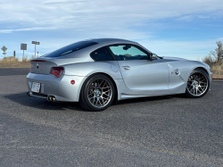 2008 BMW Z4 M Coupe in Titanium Silver Metallic over Imola Red Nappa