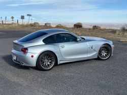 2008 BMW Z4 M Coupe in Titanium Silver Metallic over Imola Red Nappa