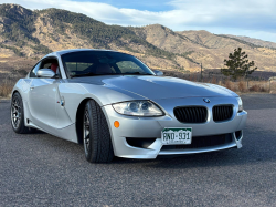 2008 BMW Z4 M Coupe in Titanium Silver Metallic over Imola Red Nappa