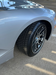 2008 BMW Z4 M Coupe in Titanium Silver Metallic over Imola Red Nappa